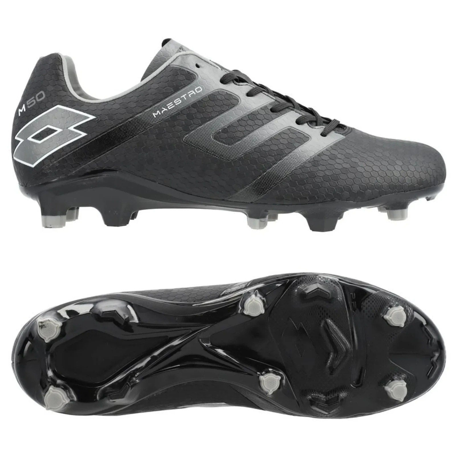Lotto Maestro 700 IV FG Black Soccer Cleats - 214594 1H8 Size 11.5 NEW