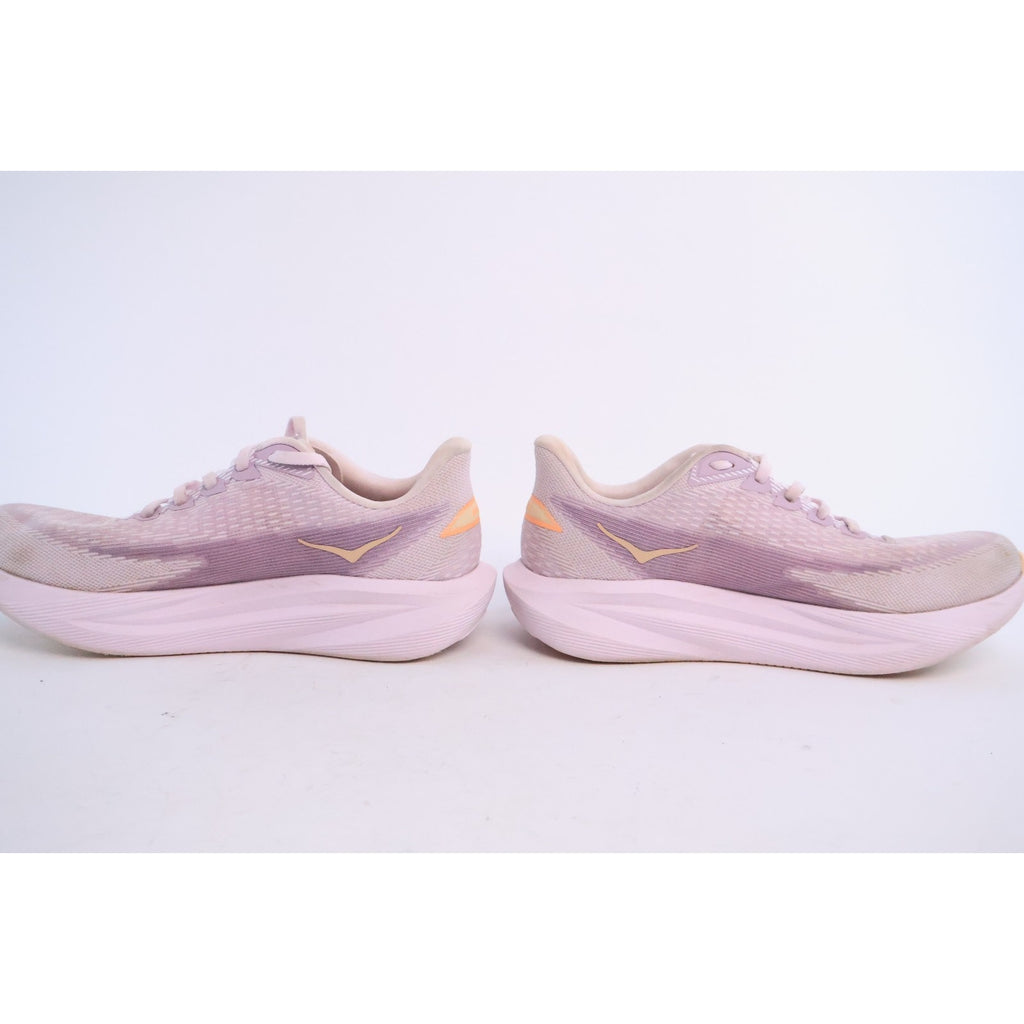 Hoka One One Mach 7 Running Shoes Lilac Cream/Tangerine Glow Women's 9B #88
