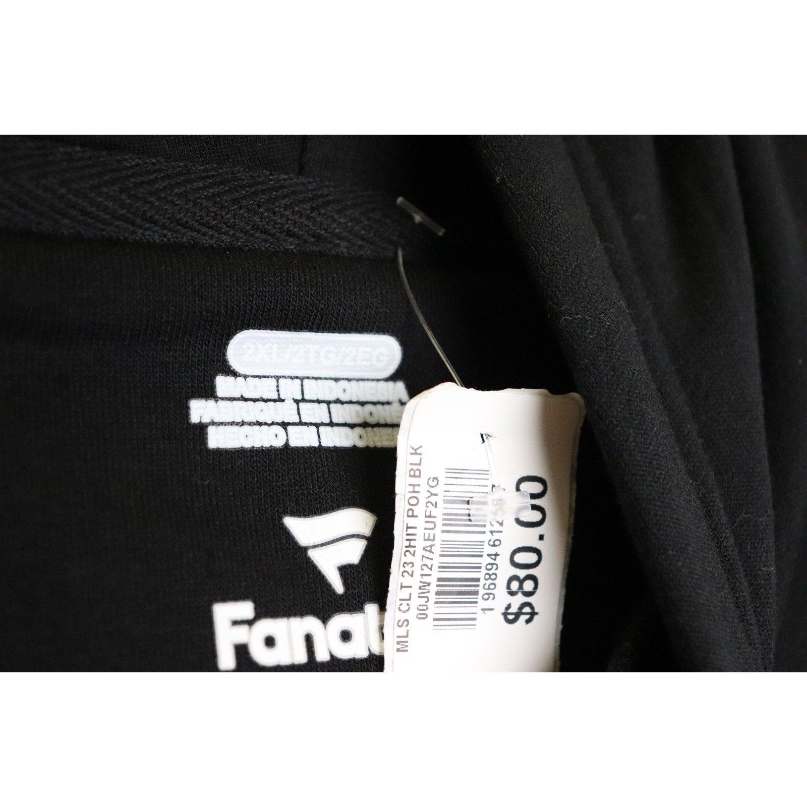 Charlotte FC Pullover Hoodie Fanatics Men's 2XL Black - New - Read