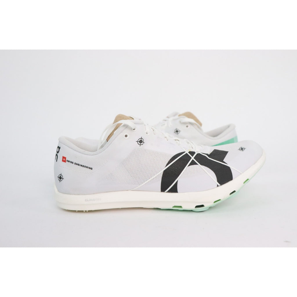 On Running Cloudspike 1500m Track and Field Shoes Women 6 Undyed White Mint