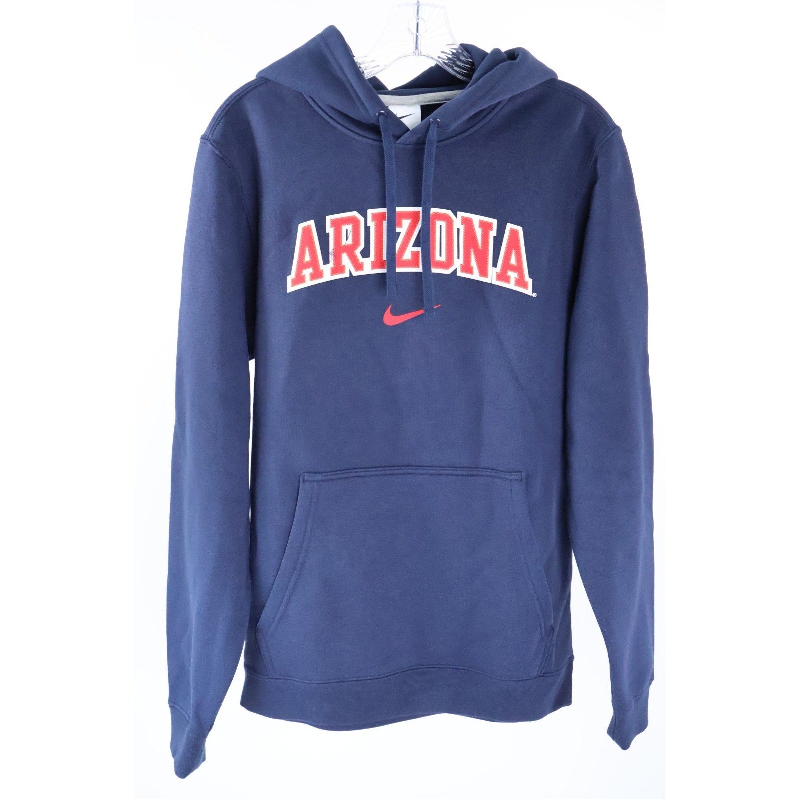 Nike Arizona Wildcats Navy Club Fleece Wordmark Pullover Hoodie Men's Small Read