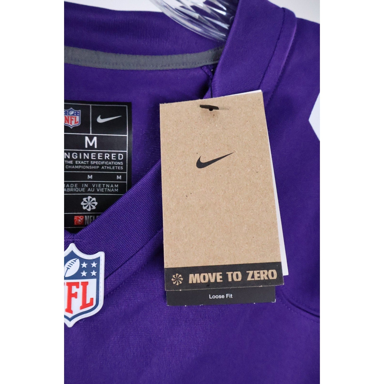 Nike Minnesota Vikings Justin Jefferson Men Medium NFL Football Jersey Nwt Read