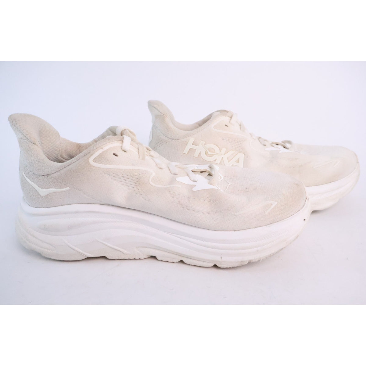Hoka One One Clifton 10 Women's White/White Sz 7D Wide 1162050 WWH #151