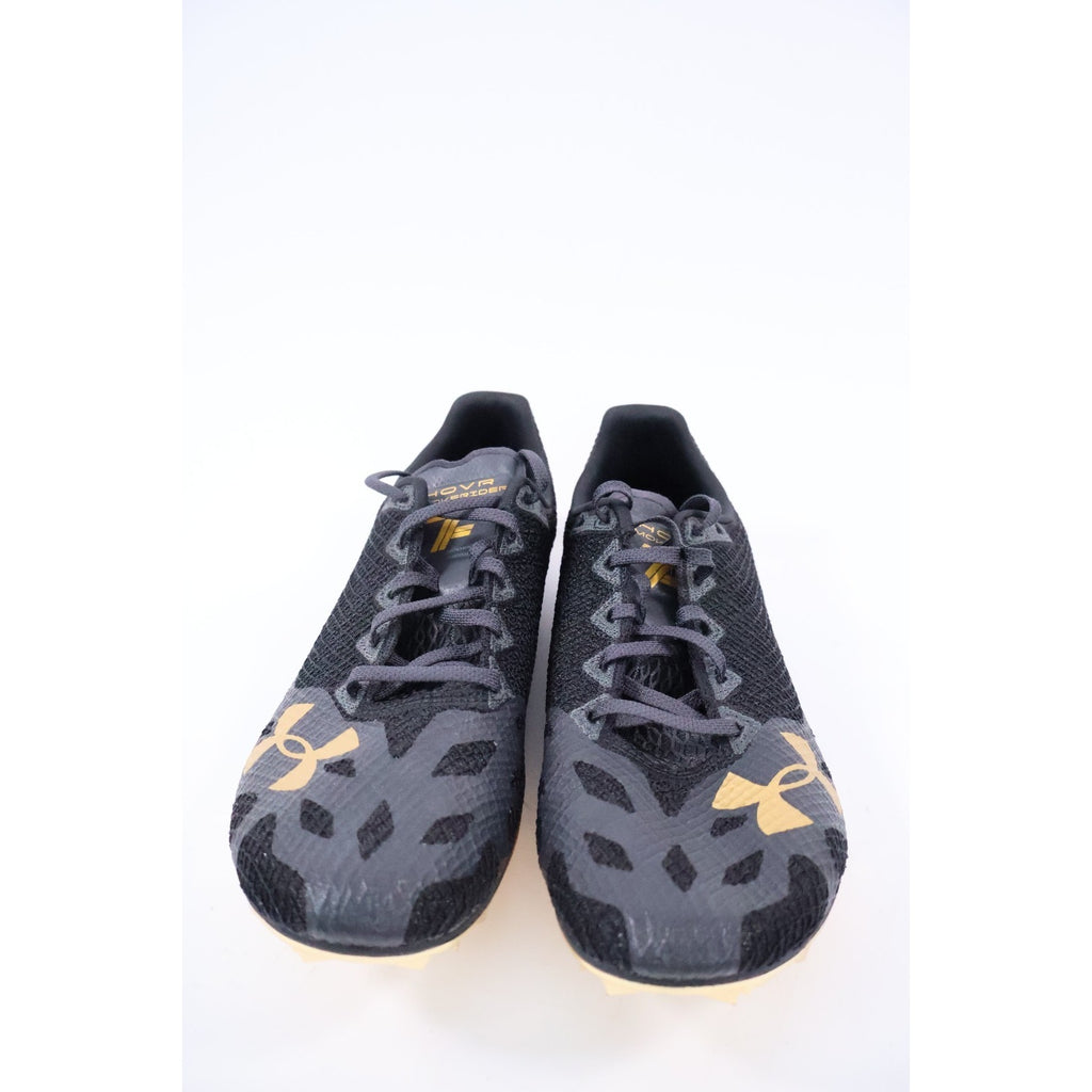 Under Armour HOVR Smokerider Black Metallic Victory Gold Spikes Men's 9.5 NEW