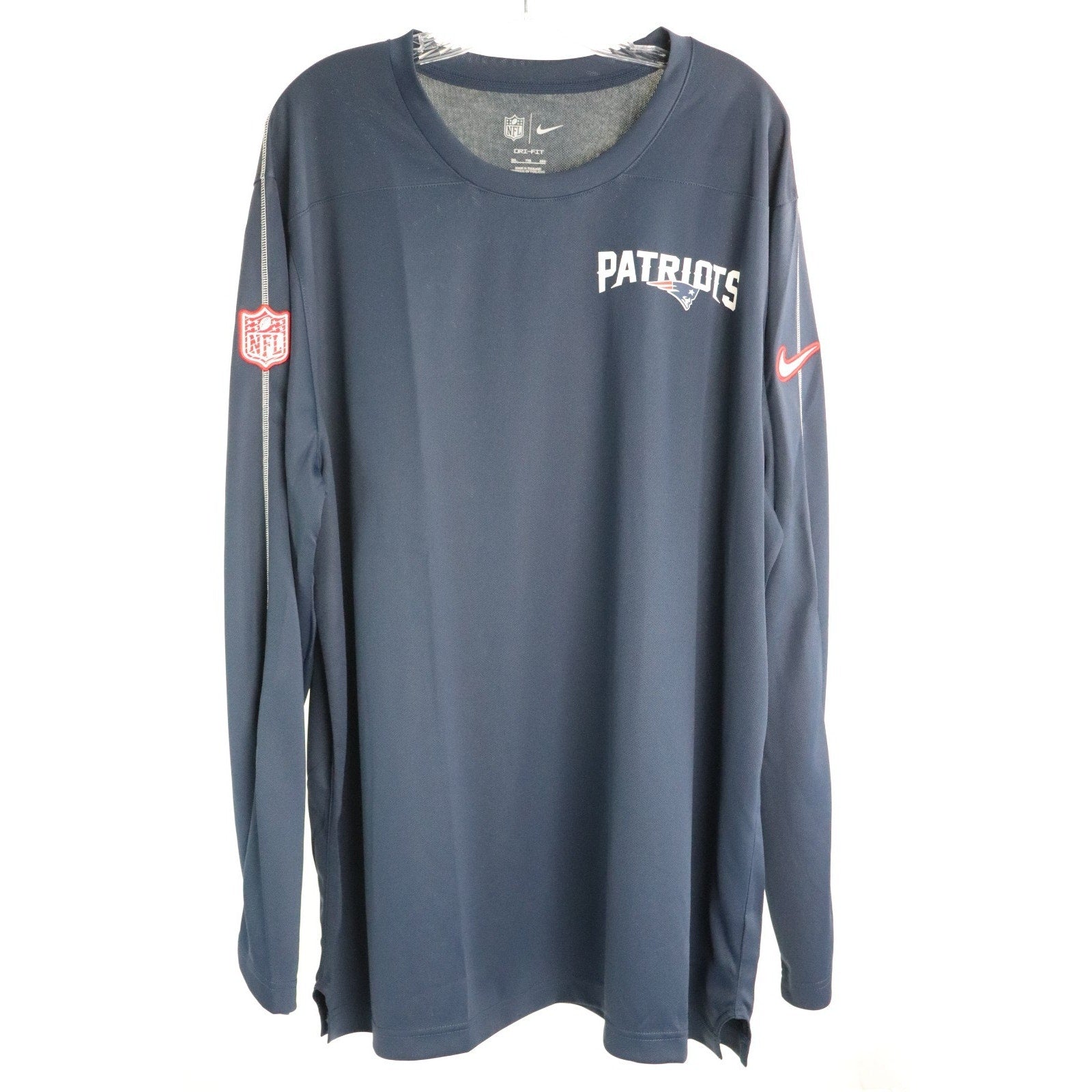 New England Patriots Nike Sideline Coach Dri-FIT NFL Long-Sleeve Top Men's XXL