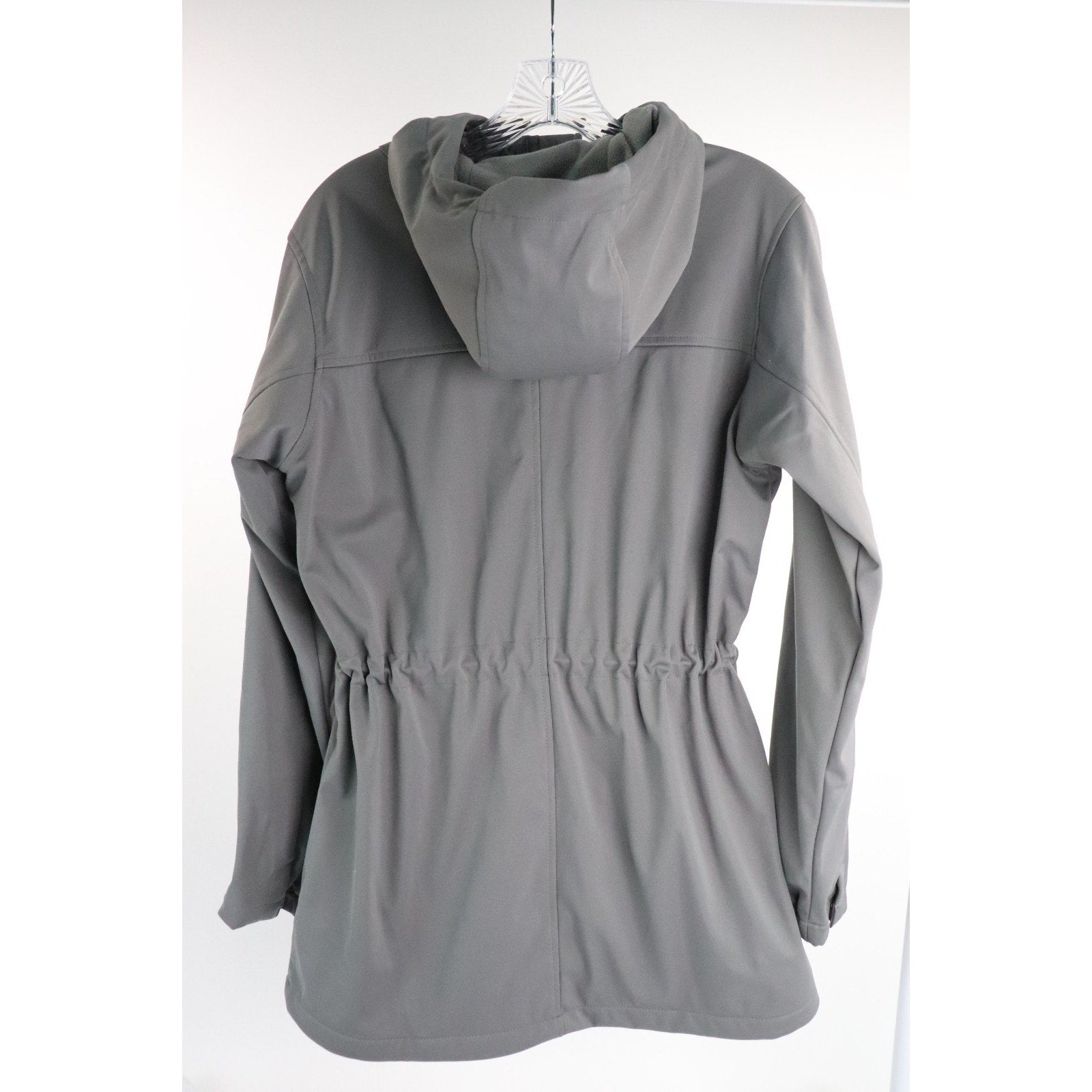 Columbia Rose Winds Softshell Hooded Jacket Women's M Gray Full-Zip Closure NWT