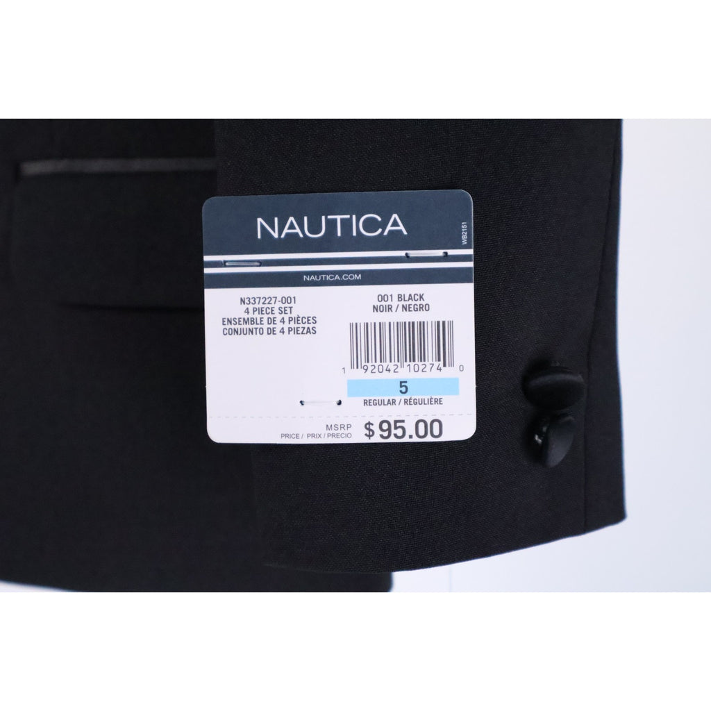 Nautica Black Tuxedo Suit For Child Kid Size 5 (Jacket Only)