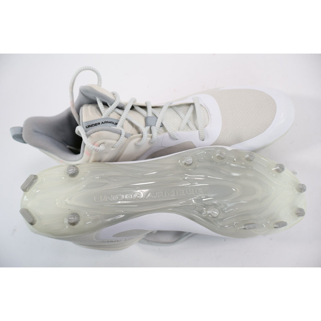 Under Armour COMMAND MC MID 3025639-100 White Lacrosse Cleats Size 14 New Read