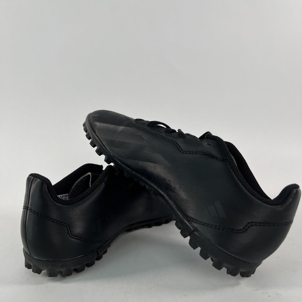 Adidas X Crazyfast.4 TF Soccer Cleats Youth US 3 Black Athletic Lace Up IE4084
