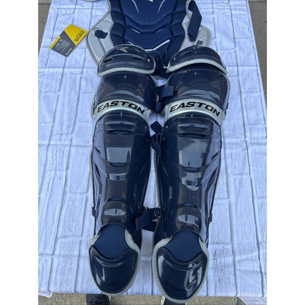 Easton Gametime Elite III Intermediate Catcher Gear Set 3pc Navy/Gray Padded #C1