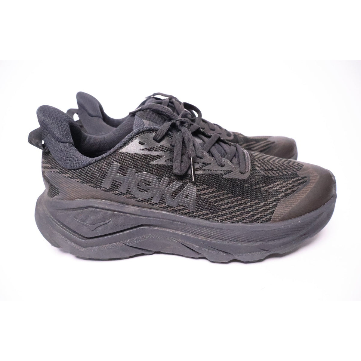 HOKA Challenger 8 GTX GORE-TEX Waterproof Black Carbon Women's Sz 9.5D #202