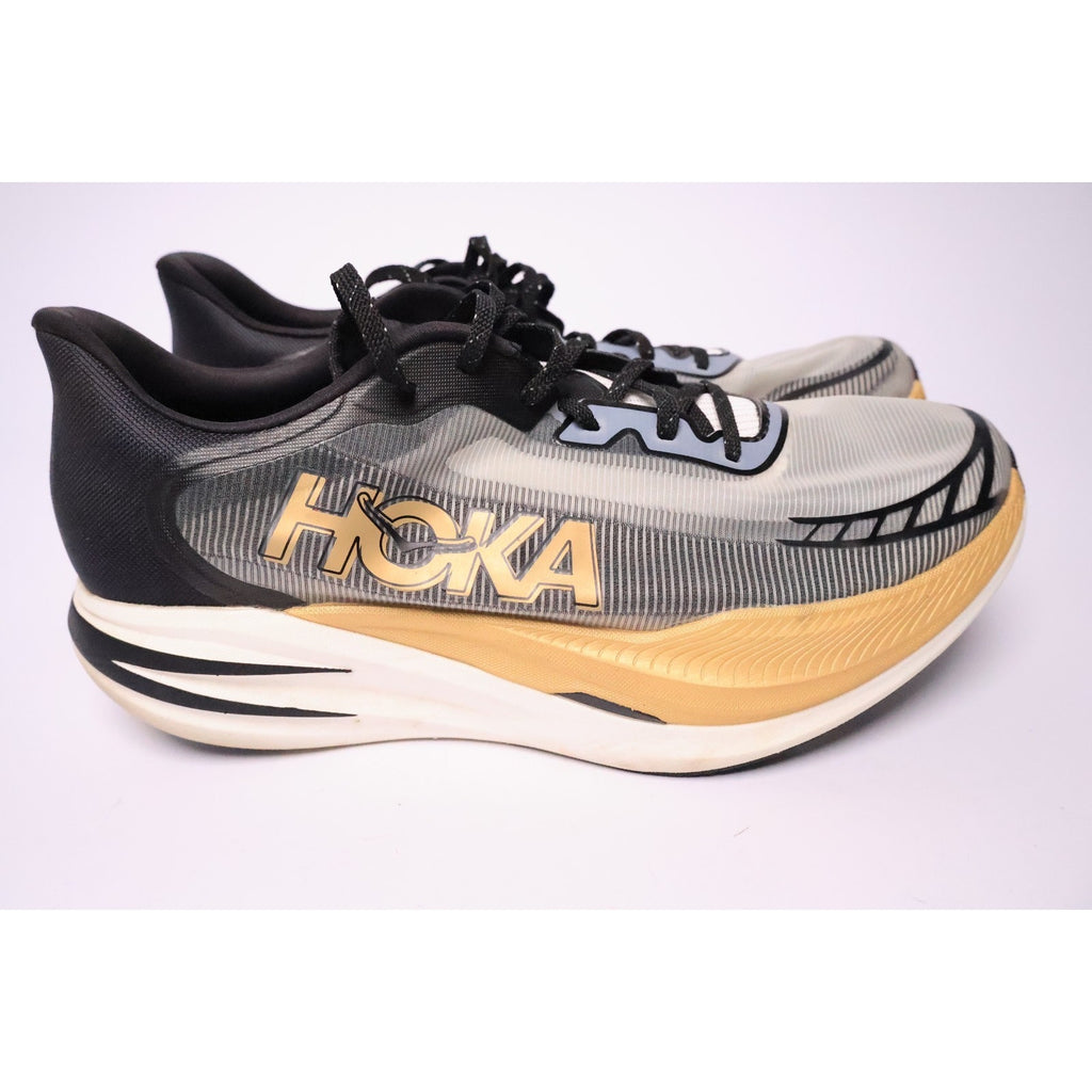 Hoka One One Cielo X1 2.0 Men's Size 13 Black Gold Running Shoe Sneakers #190