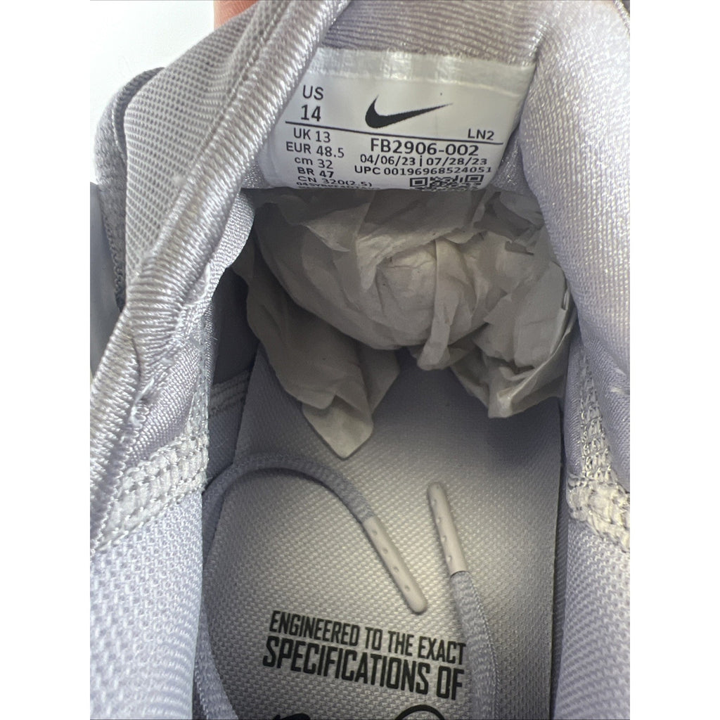 Nike Force Zoom Trout 9 Elite Baseball Cleats Mens Size 14 Grey FB2906-002