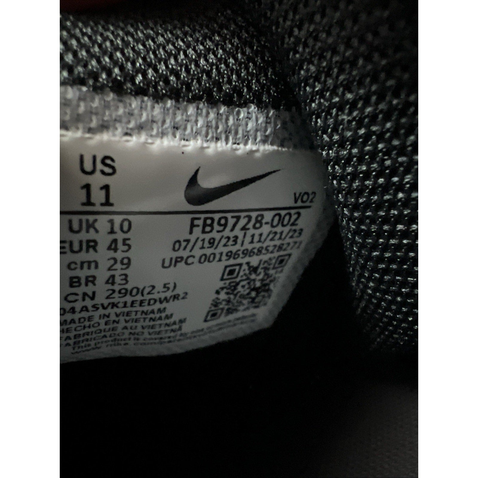 Nike Force Trout 9 Keystone Pewter Black Baseball Cleats FB9728-002 Size 11 NEW