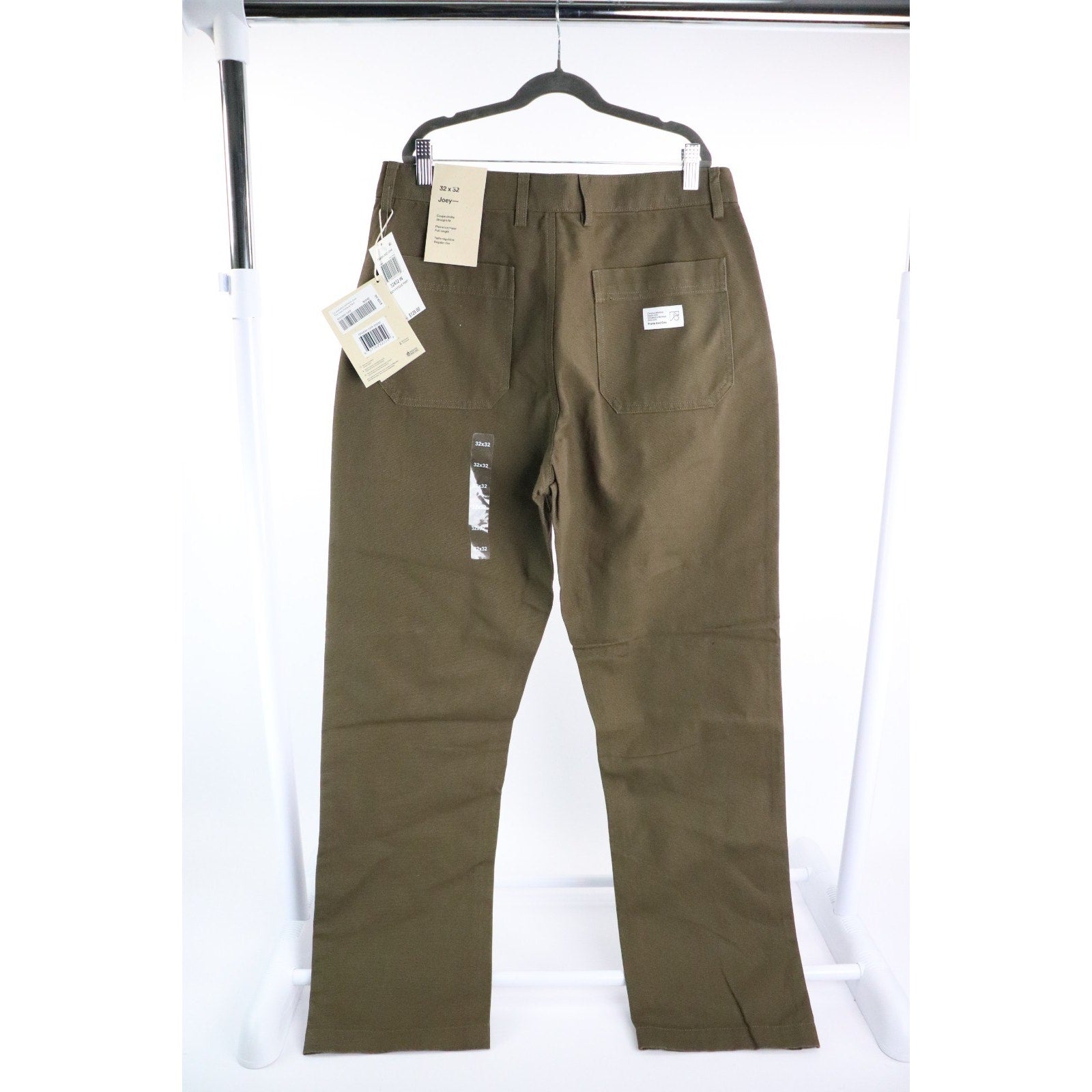 Frank and Oak Men’s NWT’s Joey Fatigue Pant In Green Size 32x32