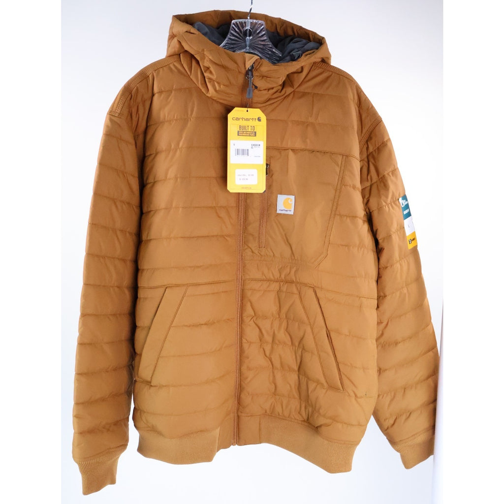 Carhartt Men's Rain Defender Lightweight Insulated Hooded Jacket Size L NWT READ