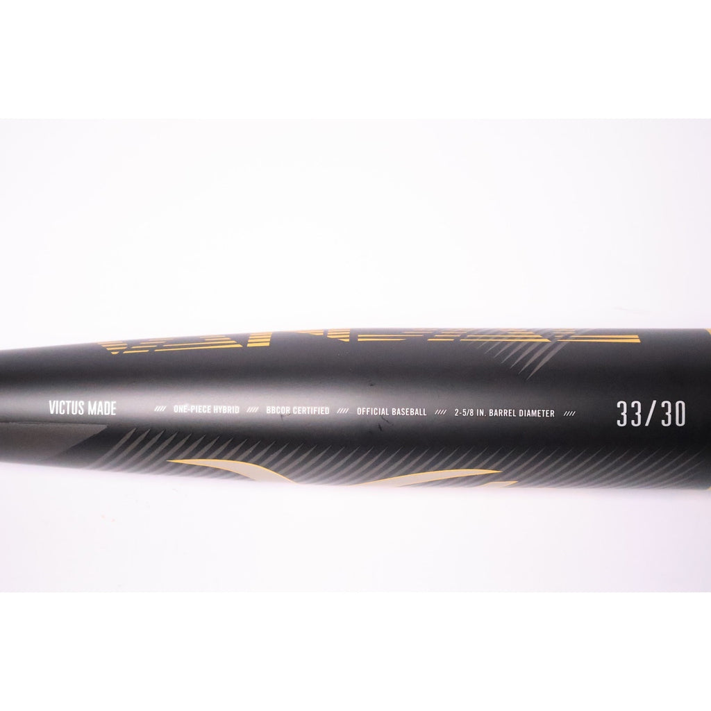 Victus Vandal 2.0/ BBCOR .50 / 33in/ 30oz Baseball Bat - Black New Read
