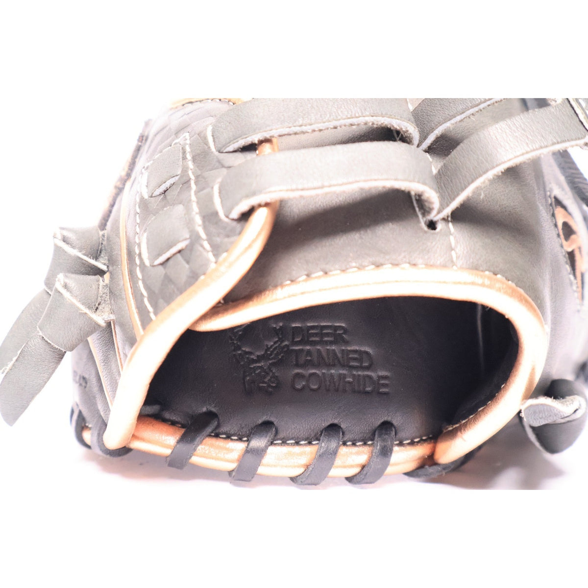 Rawlings Heart of the Hide 12"Softball Glove RHT Basket Web Black/Gold Excellent