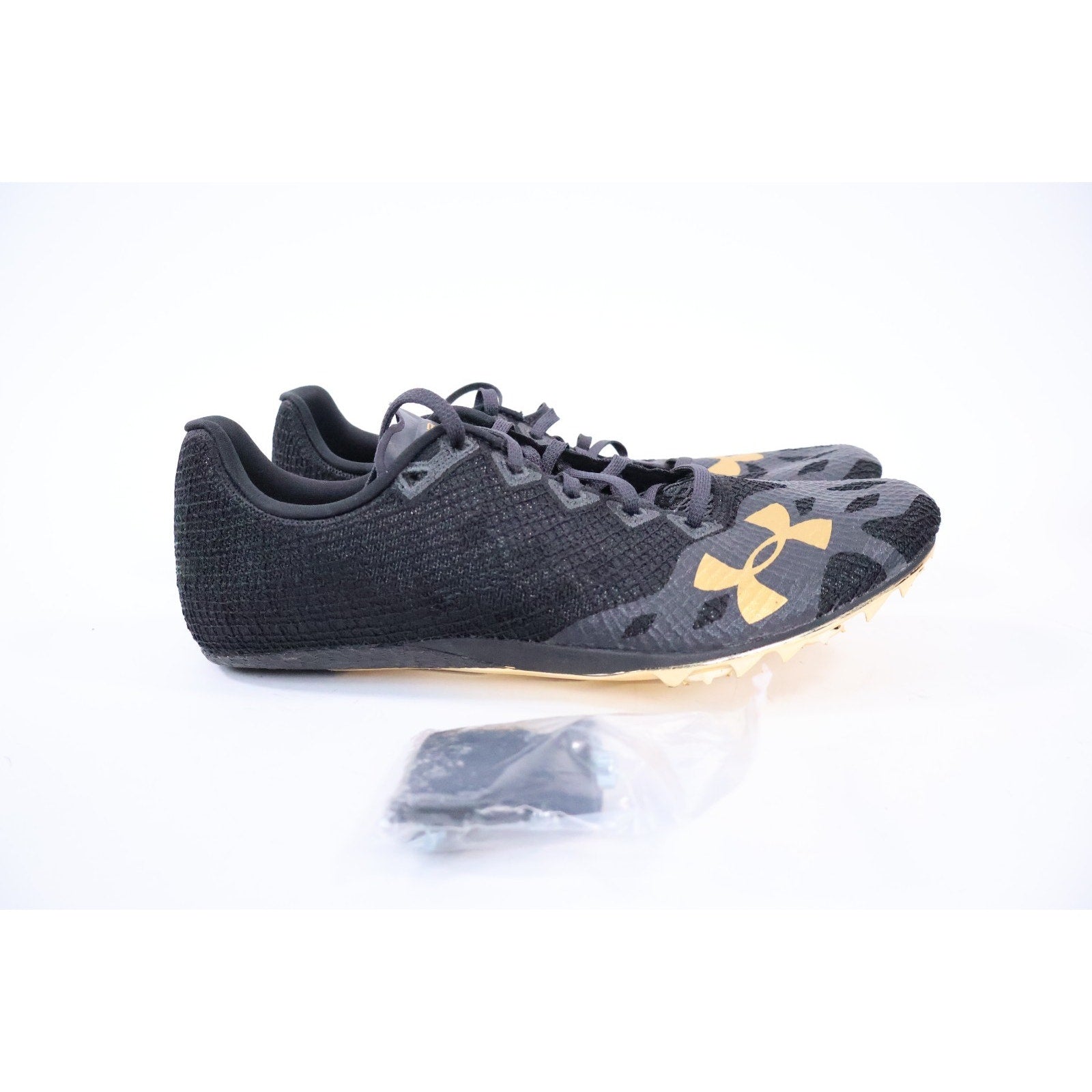 Under Armour HOVR Smokerider Black Metallic Victory Gold Spikes Men's 11.5 NEW