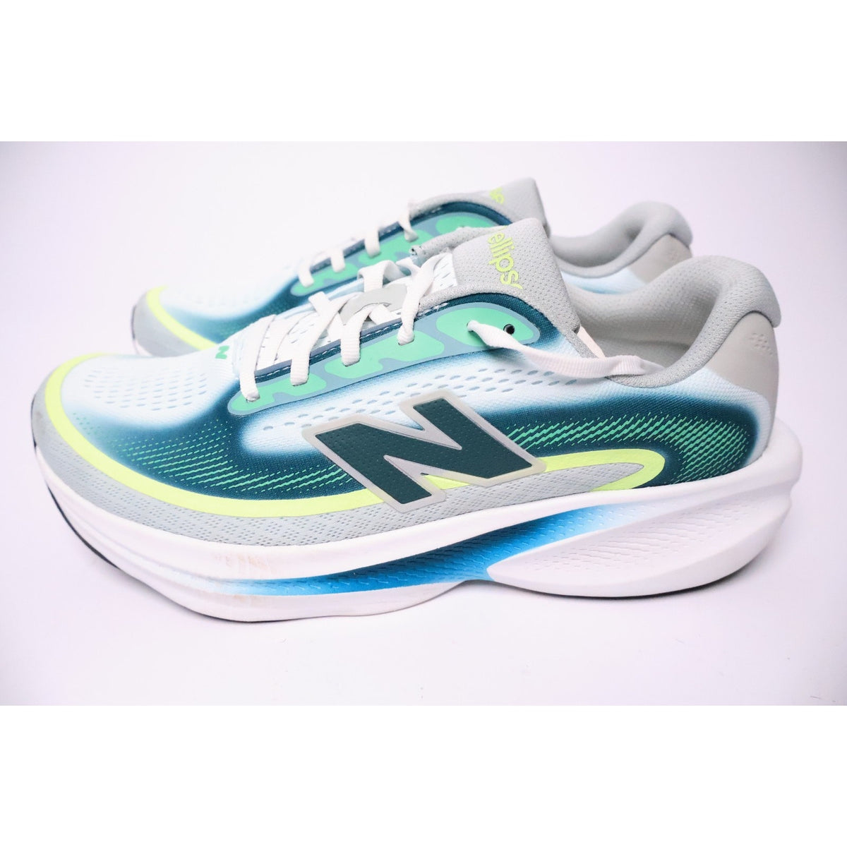 New Balance Ellipse V1 Men's Sz 9.5 Running Shoes Deep End Glint Blue #184