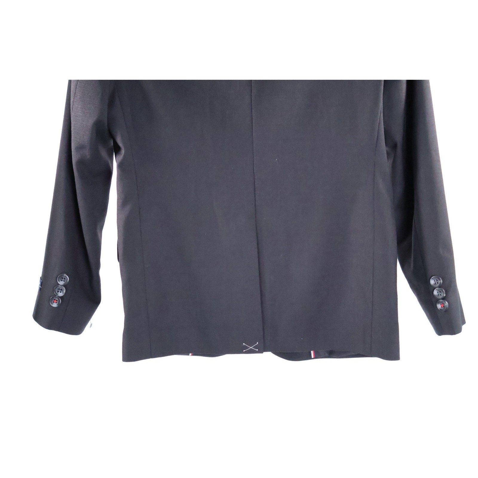 Tommy Hilfiger Boy's Black Modern-Fit Stretch Suit 2 Piece Jacket Pant Sz 10 NWT