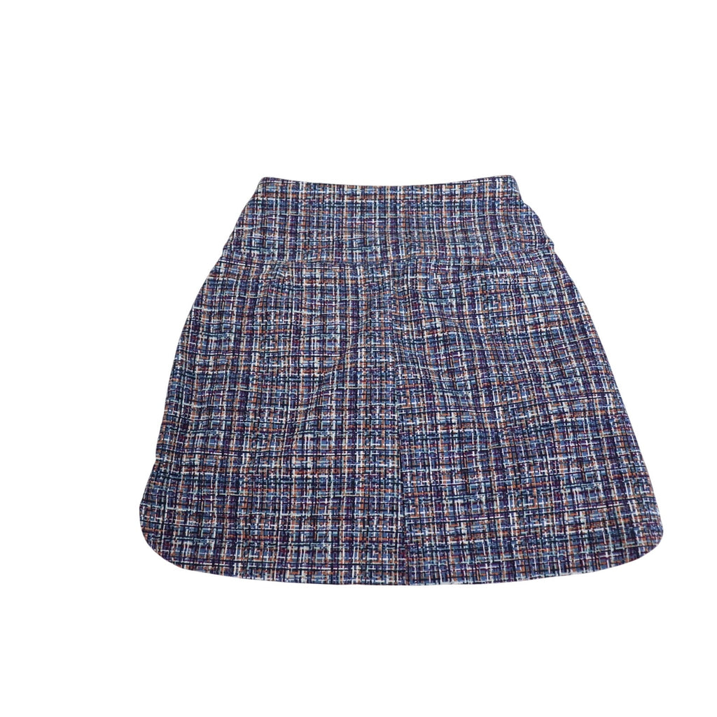 Walter Hagen Golf Skort Shorts 17" Sculpt Tweed Mid Blue Multi Pull On -XS