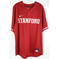 Stanford Cardinal Jersey Men's XL Nike Red Replica 2 Button Baseball $80 NWT