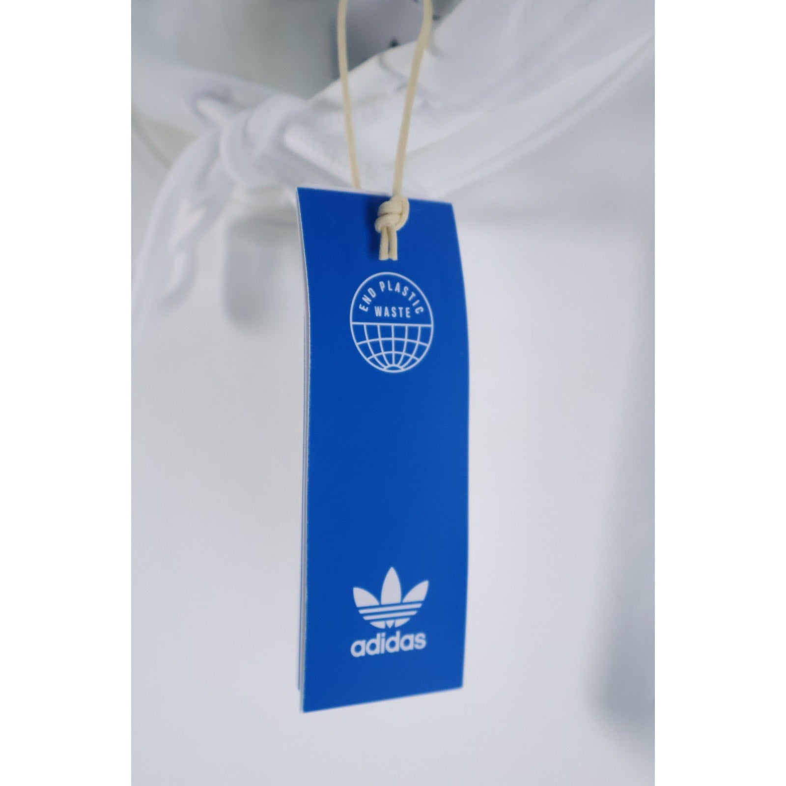 Adidas Men's Regular Size M White Essential Hoody Sweatshirt Trefoil NEW IM4526