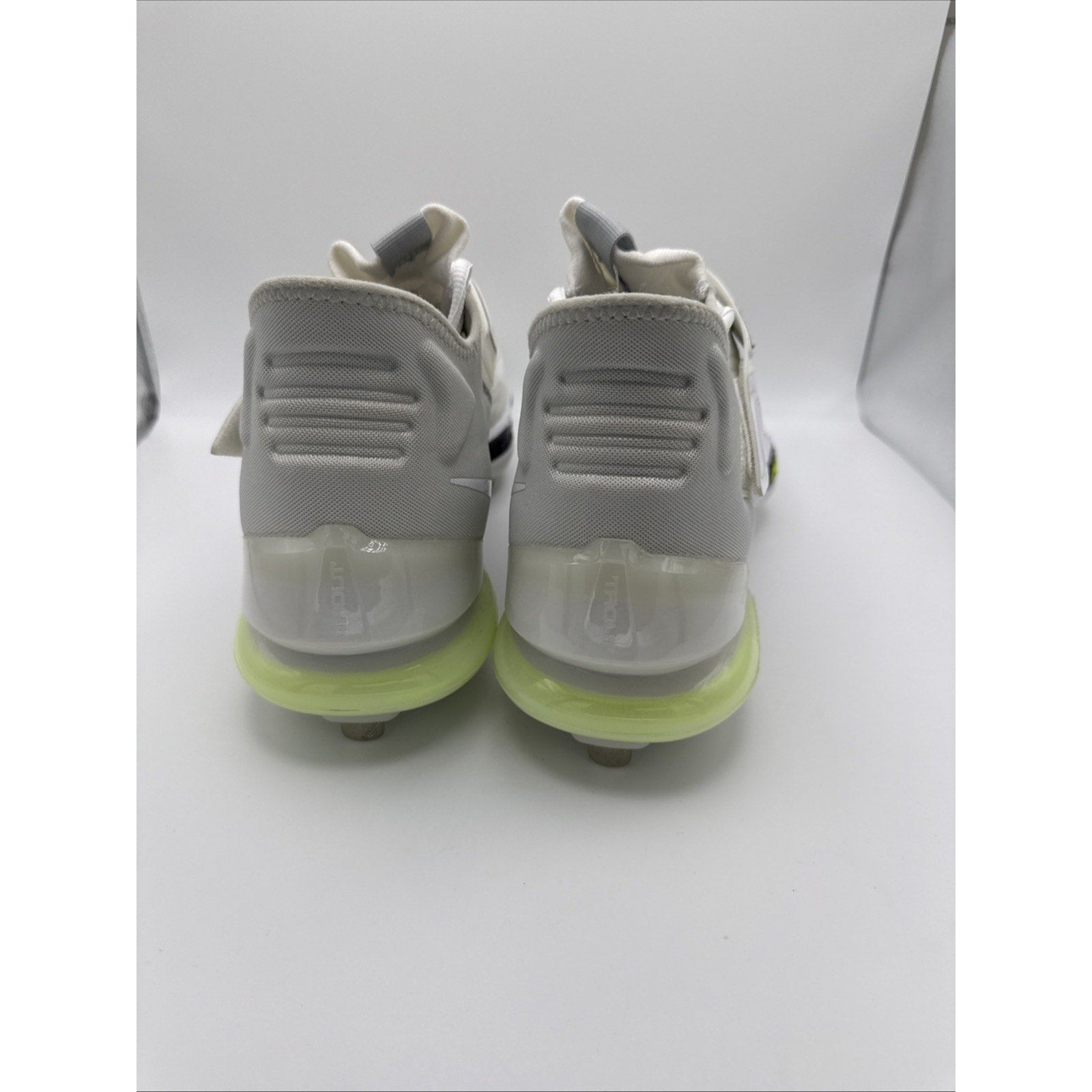 Nike Force Zoom Trout 8 Elite Metal Baseball Cleats Mens 13 White Volt Lace Up