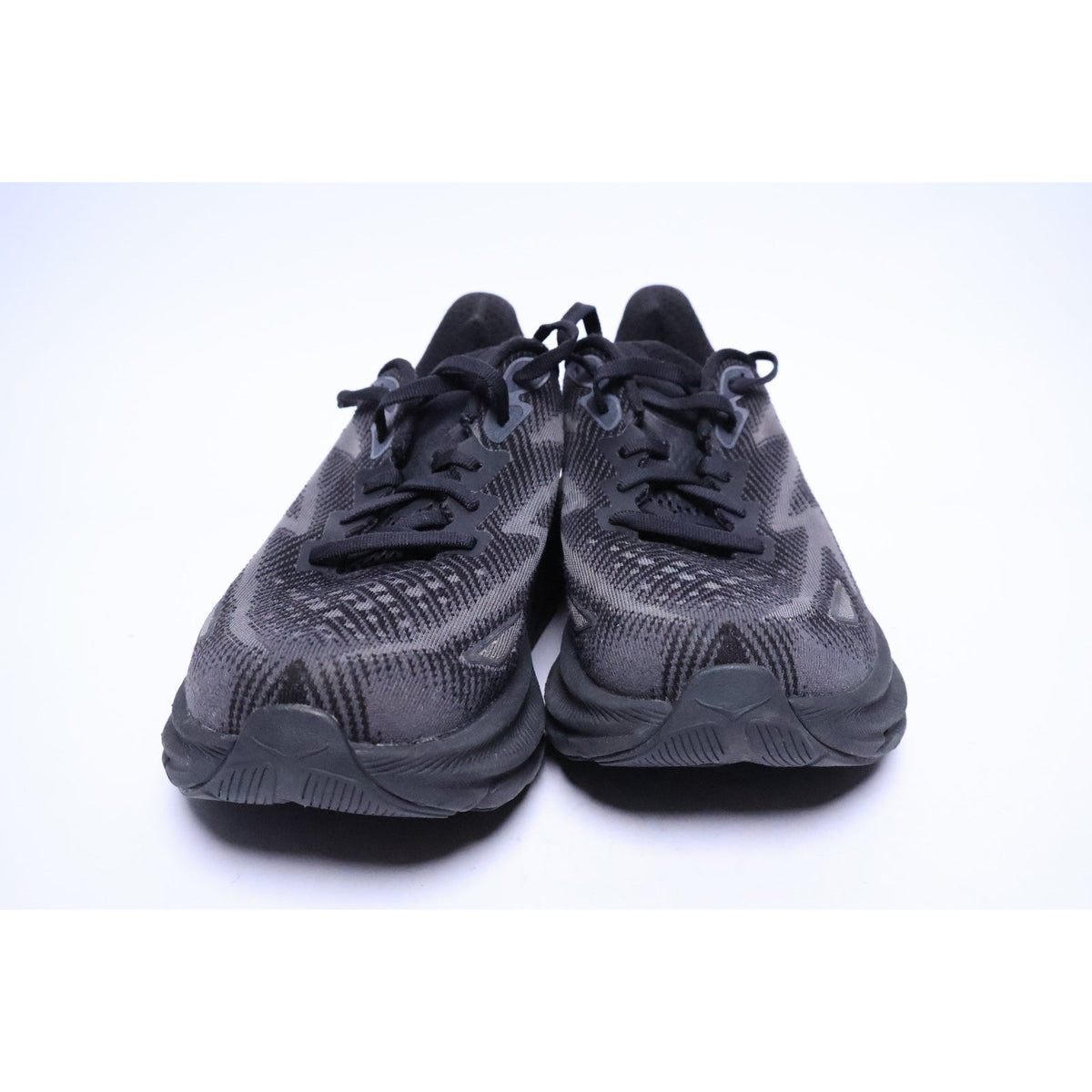 Hoka One One Clifton 9 Womens Sz 7.5 Black Athletic Running Shoes Sneakers #289