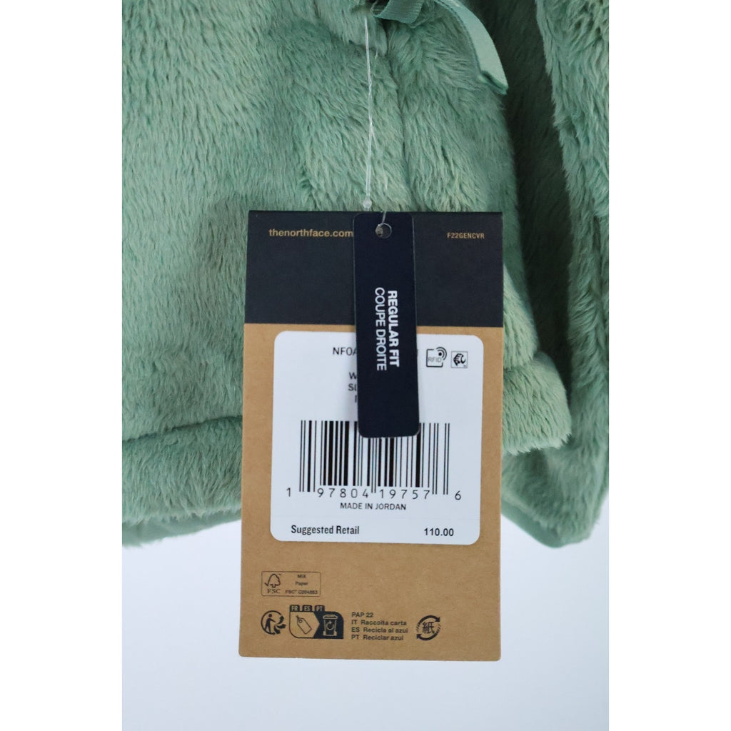 The North Face SLATE MOSS GREEN SOFT OSITO Zip Jacket Coat Women's Medium NWT