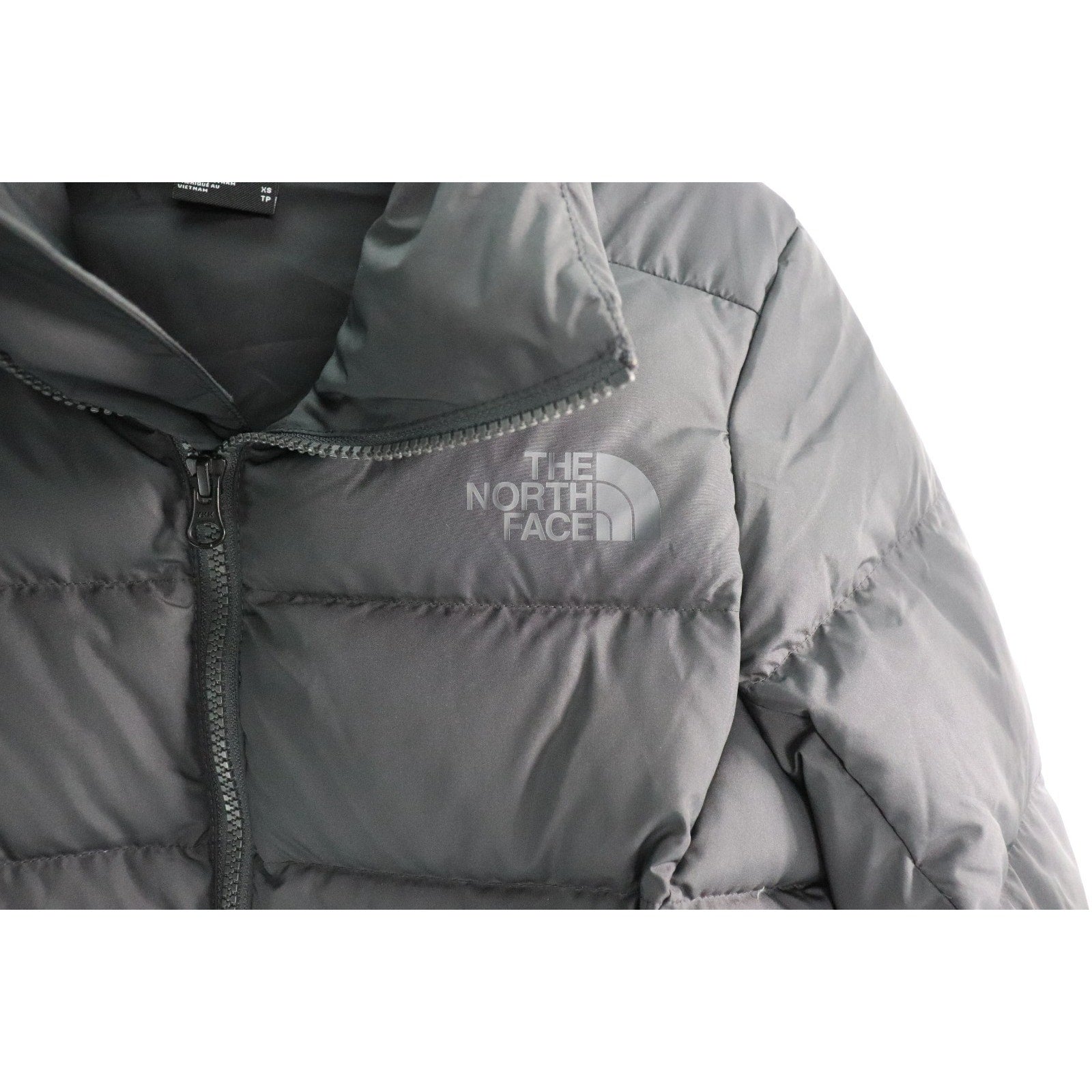 The North Face Metropolis Parka W Size XS Asphalt Grey Down Puffer Jacket READ