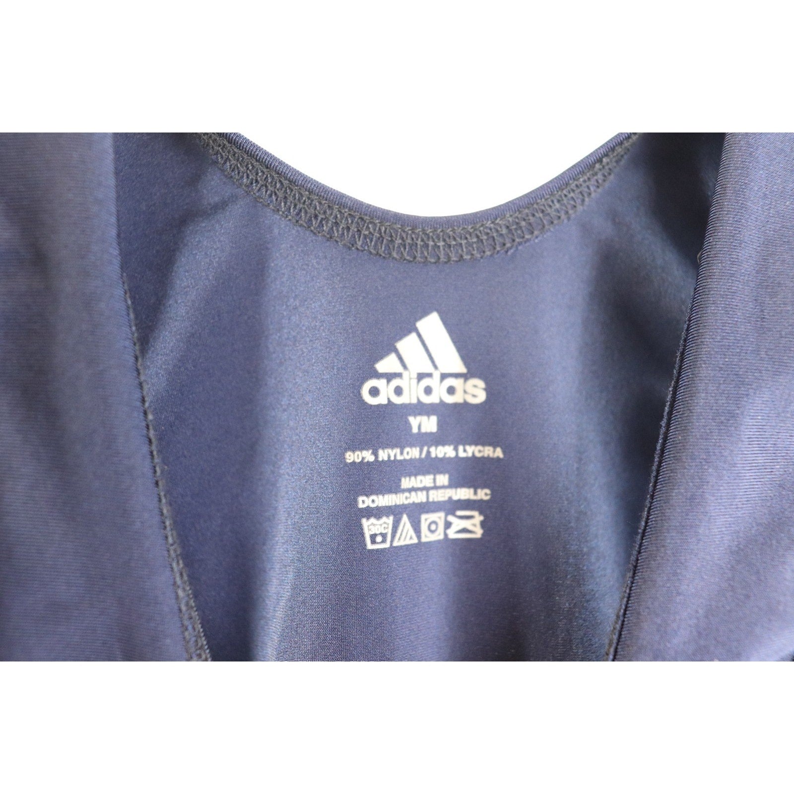Adidas | AS102S | 3-Stripe Mens Wrestling Singlet Youth Medium - Blue / White