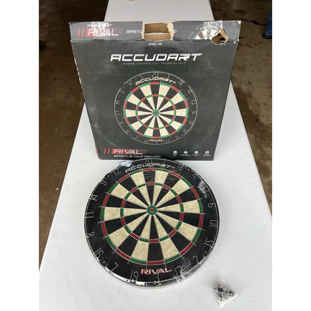 Accudart Rival Bristle Dartboard - Official Size 18" New Read