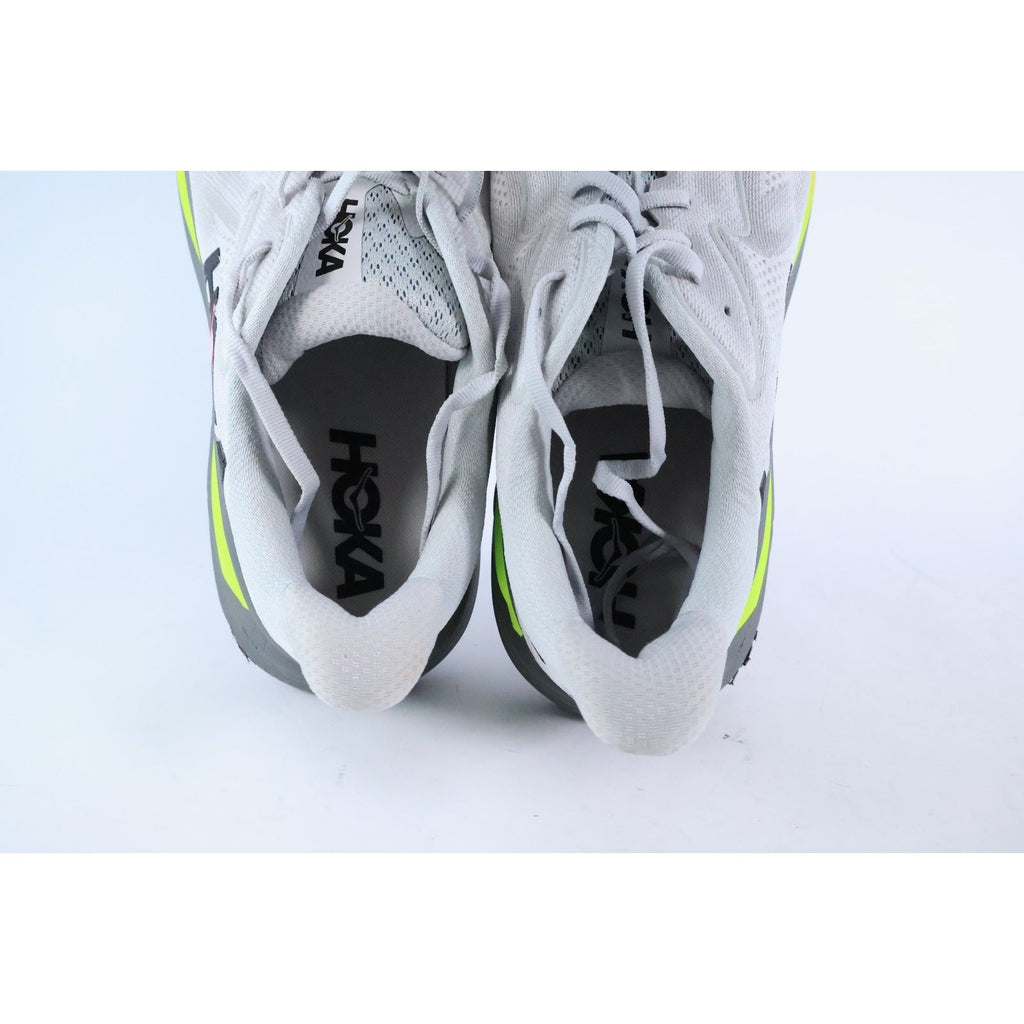 Hoka Clifton 10 Men's Size 12D White Running Shoes Sneakers 1162030 SRDST #315