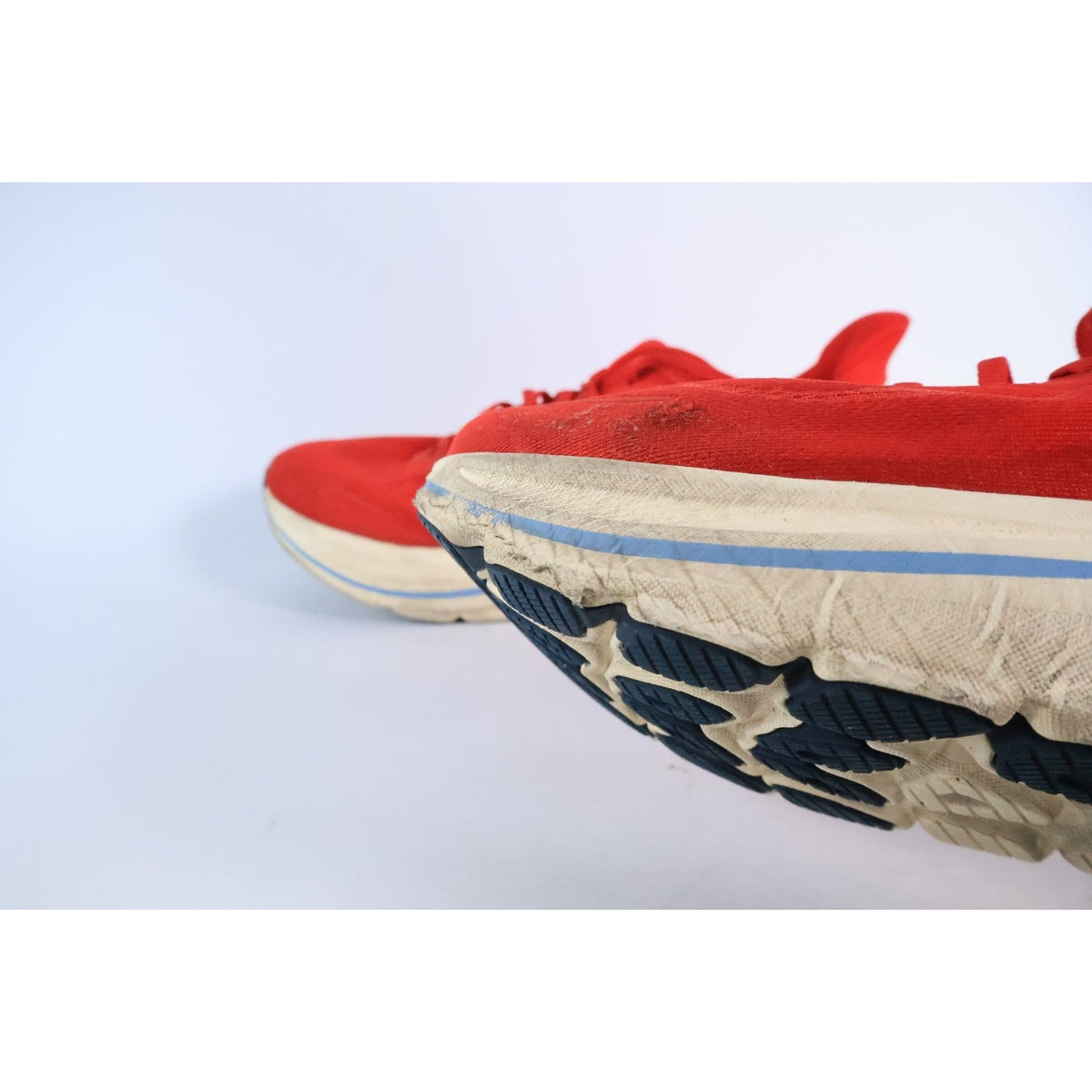 Hoka Clifton 10 Men's Size 13 Red White Athletic Running Shoes #305