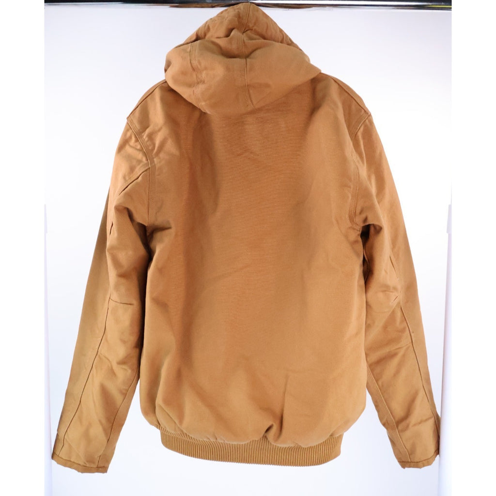 Carhartt Duck 3M Insulated Active Hooded Jacket Brown Men's Size Small New READ