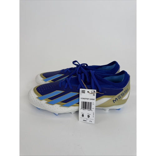 Adidas X Crazyfast Messi League Mens Soccer Shoes Blue ID0712 NEW Size 8