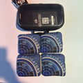 ACL COMP Blue Navigator Cornhole Bags. open box