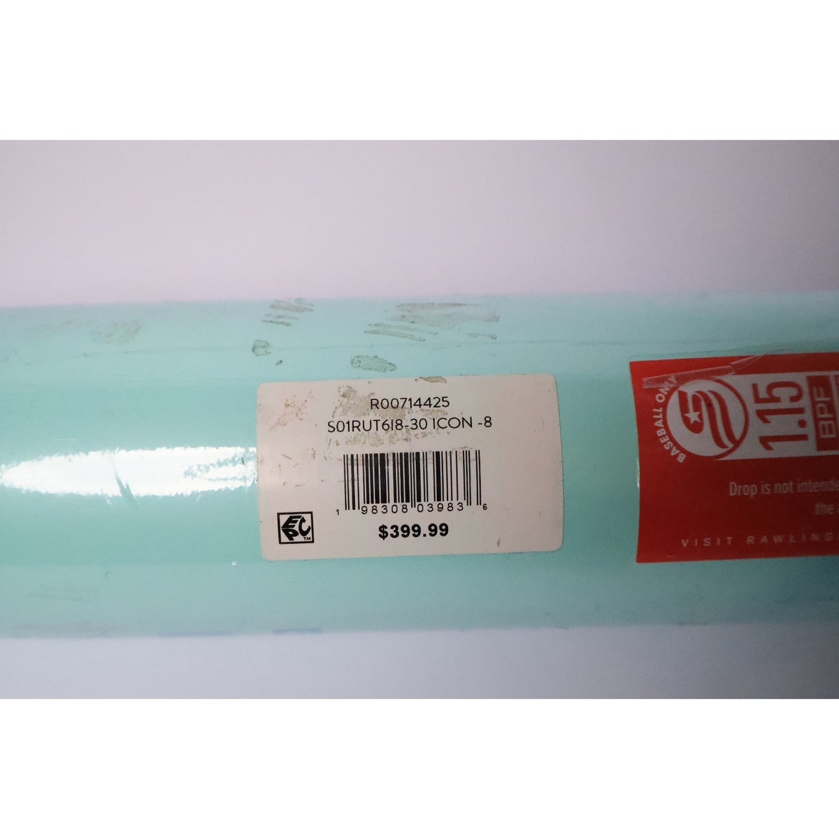 Rawlings 2026 Icon -8 USSSA Composite Baseball Bat 30in Mint Green 2 3/4" Read