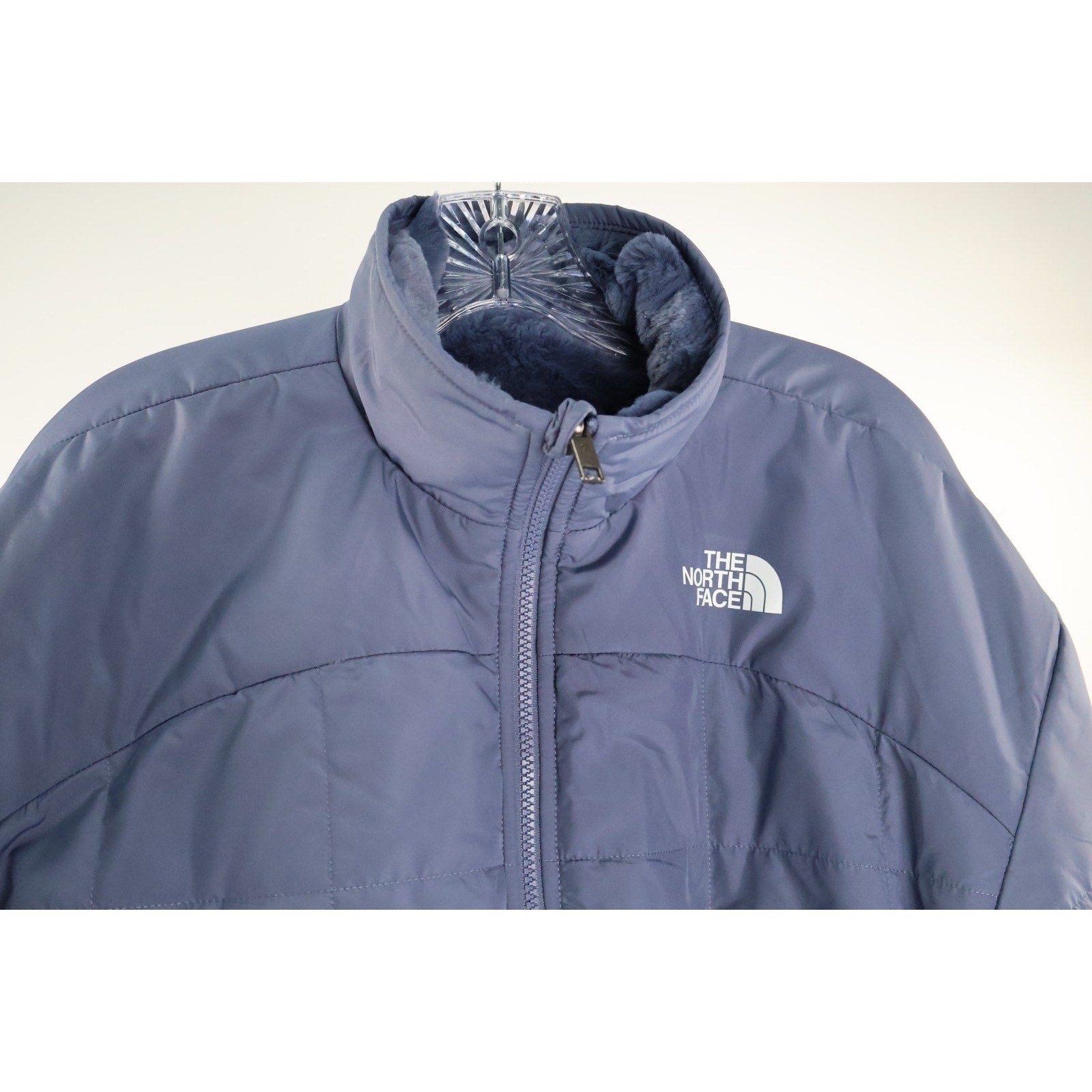 The North Face Teen Girls Reversible Shasta Full-Zip Black Jacket Size XL 14/16
