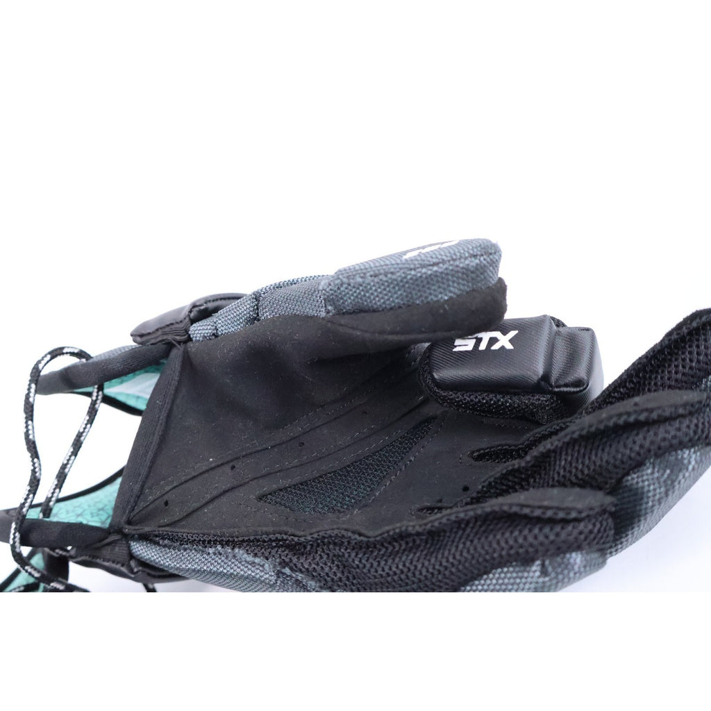 STX Stallion 200 Lacrosse Shoulder + ArmPads, Gloves Set Excellent Youth LG Read