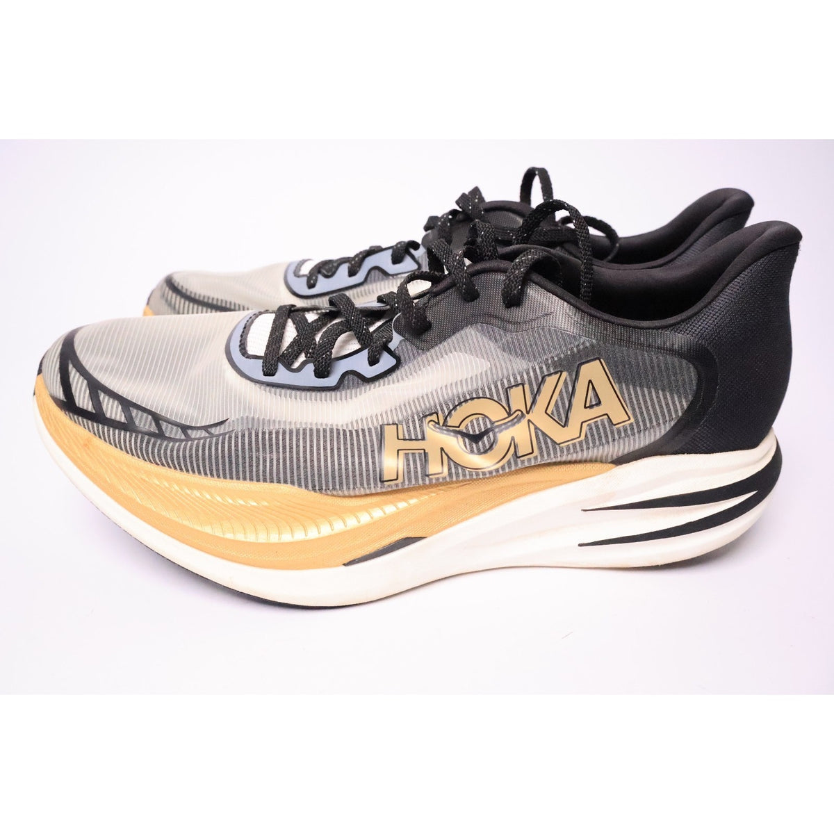 Hoka One One Cielo X1 2.0 Men's Size 13 Black Gold Running Shoe Sneakers #190