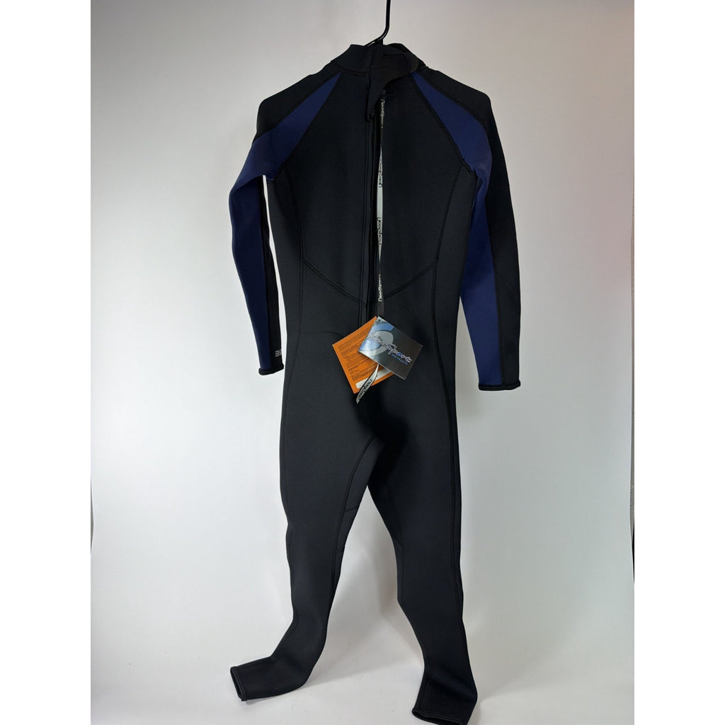 NWT NeoSport Men's XS 3/2mm Full Wetsuit Premium Neoprene Black/Blue S832mb-45