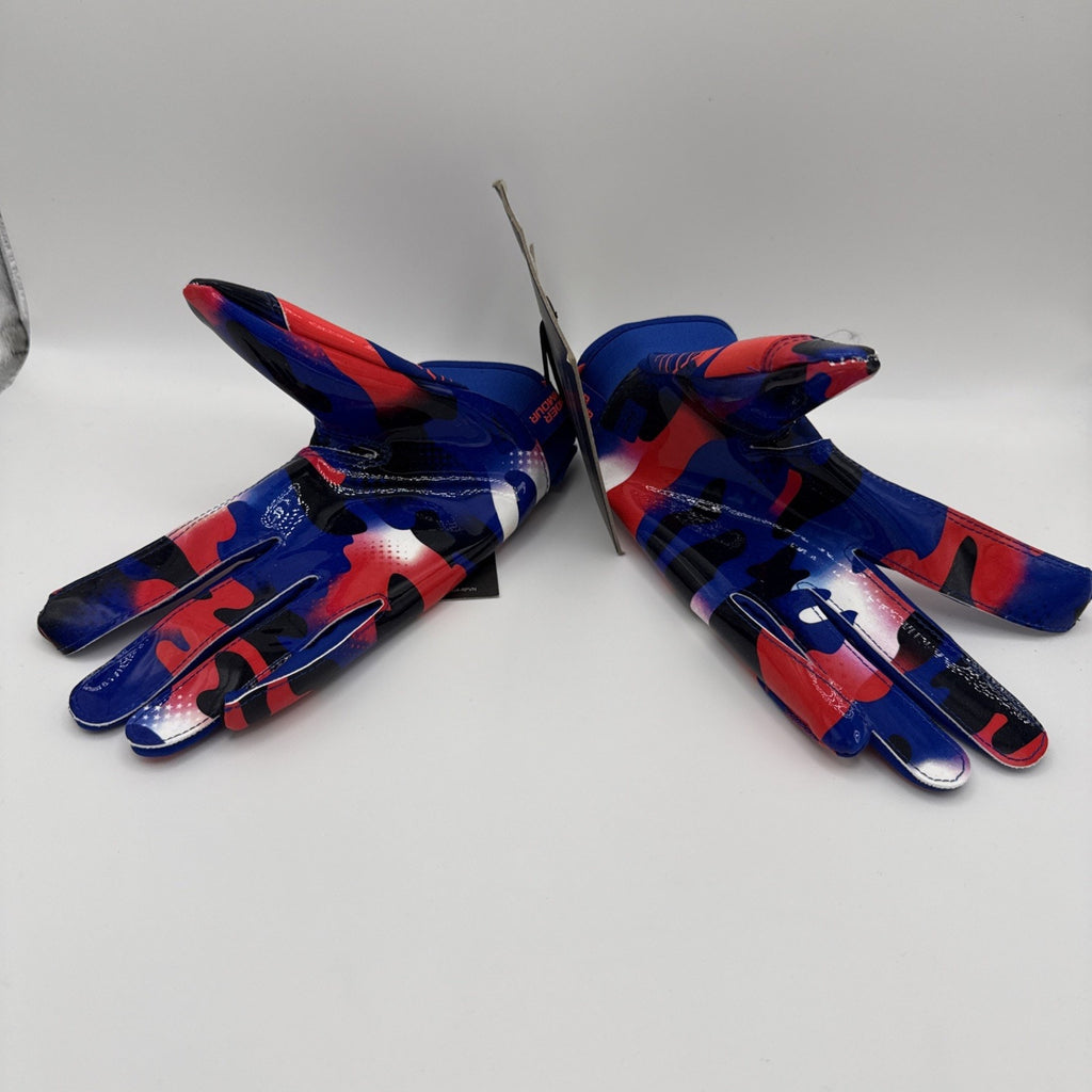NEW Size M/M Under Armour F9 Nitro Men's Football Gloves w Sticky Gluegrip.