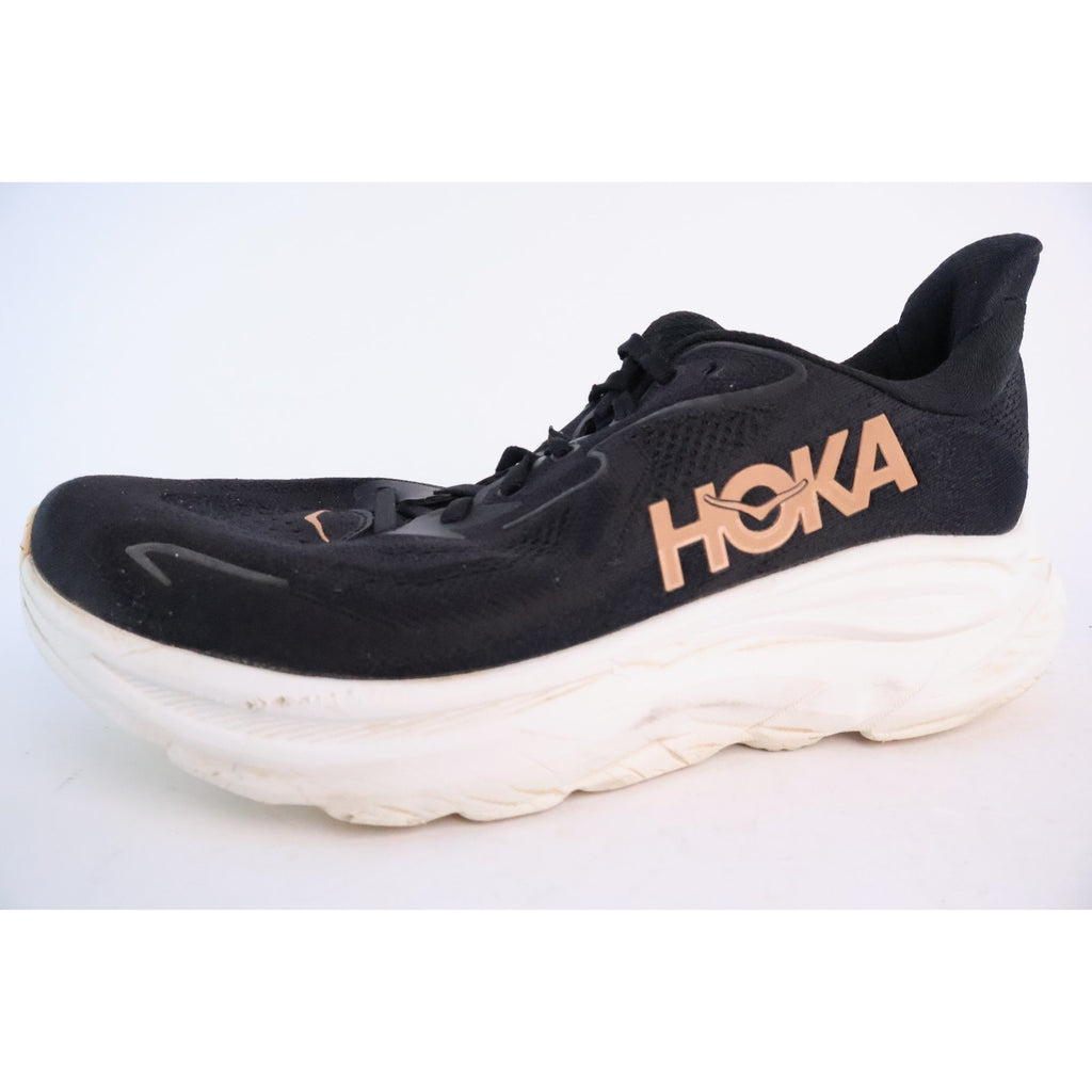 Hoka One One Clifton 10 Black Rose Gold Women's 11B 1162031 BRGL Excellent #159