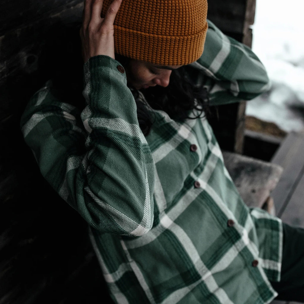 Fjallraven Singi Flannel Overshirt W Size XS Green-Deep Patina 86986 NWT