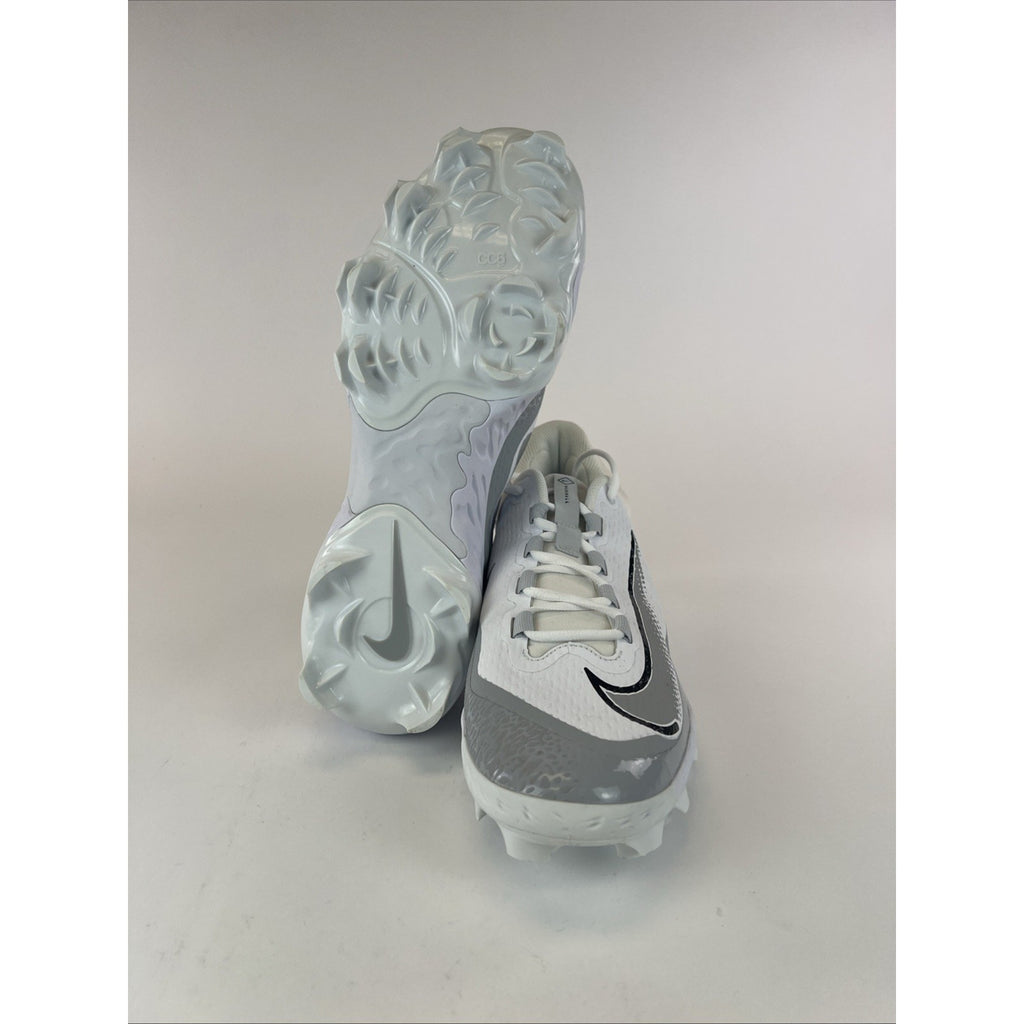 Nike Alpha Huarache Elite 4 Low MCS Baseball Cleats Gray FD6255-104 Mens Size 14