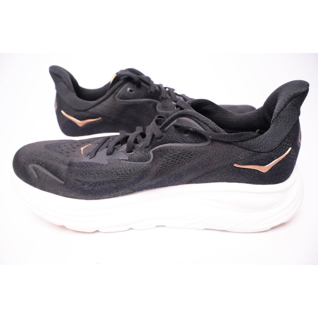 Hoka One One Clifton 10 Black Rose Gold Women's 10 B 1162031 BRGL Excellent #192