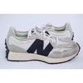 New Balance 327 Boys Size 3.5 Sea Salt White Black Running Shoes NEW Read #19